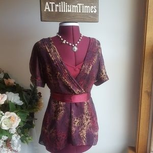 Daisy Fuentes Floral womens top